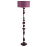 Tesco Spindle Floor Lamp, Plum