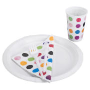 Spot Design 20 Person Disposable Tableware