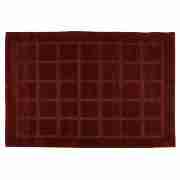 Tesco Squares Rug 120x170cm Red