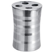 tesco Stainless Toothbrush Holder stripe