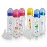 Standard Neck Bottle 6 pack with teats set