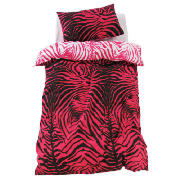 Teenage Zebra Skin Print Single, Pink &