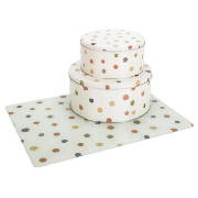 Terracotta Spot Cake Tin 2 pack & Work