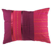 Texas Embroidered Cushion, Plum