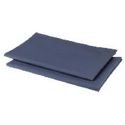 tesco Twin Pack Pillowcase, Midnight