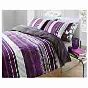 Tesco Twinpack Kieran Stripe Double duvet set,