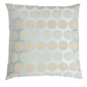 Tesco Two Tone Circle Cushion, Aqua