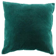 tesco Velvet Cushion, Teal