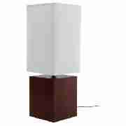 Tesco Wenge Effect Table lamp