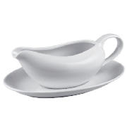 white porcelain gravy boat