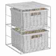 Tesco Wicker 2-Drawer Unit