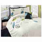 Zeti Applique Kingsize Duvet Set, Ivory