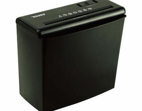 Texet 10 Litre Strip Cut Shredder 5 Sheet Black