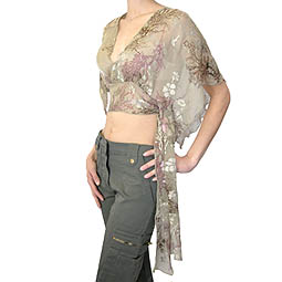 TFNC Silk Kimono Top