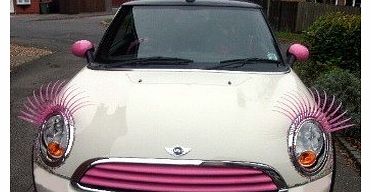 TG fashions PINK Car Eyelashes, eyelashes for cars,hot new car girly fashion accessories