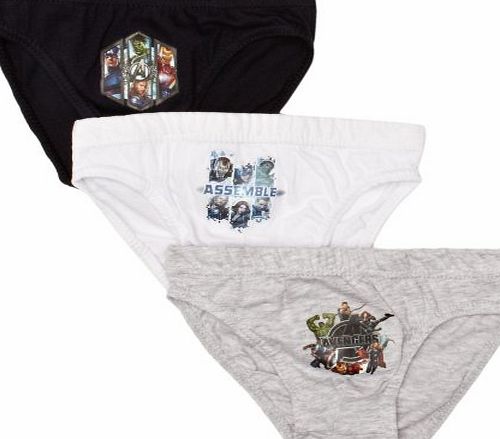 The Avengers  ME3033 Boys Briefs Light Grey 4-5 Years