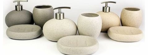 The Contemporary Living Company 3 PIECE STONE EFFECT BATHROOM SET (Sand)