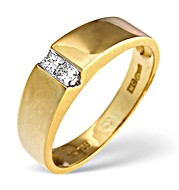 18K Gold Princess Cut Diamond Ring