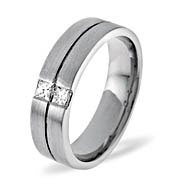 18K WHITE GOLD DIAMOND WEDDING RING 0.16CT G/VS