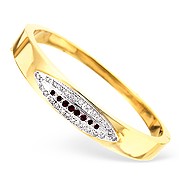 18KY Diamond and Ruby Design Bangle 0.50CT