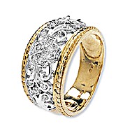 9K Gold Diamond Detail Design Rings (0.25ct)