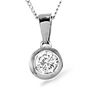 EMILY PLATINUM DIAMOND PENDANT 0.50CT H/SI