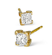 The Diamond Store.co.uk H/Si Mens Earrings 0.15CT Single Earring Diamond 18KY