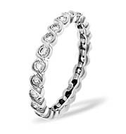 KIERA PLATINUM DIAMOND FULL ETERNITY RING 1.00CT G/VS