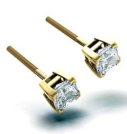 OLIVIA 18KY DIAMOND STUD EARRINGS 1.00CT H/SI