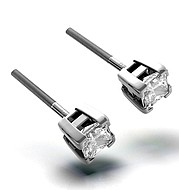 OLIVIA PLATINUM DIAMOND STUD EARRINGS 0.66CT G/VS