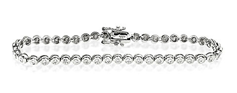 Tennis Bracelet 2.00CT Diamond 9K White Gold