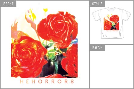 HORRORS (White Rose) T-shirt cid_4704whtts