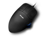 CONTOUR MOUSE, BLACK, LEFT HANDED, LARGE