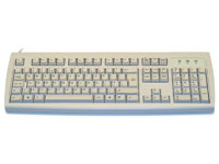 LOW NOISE, NON-REFLECTIVE BEIGE USB KEYBOARD