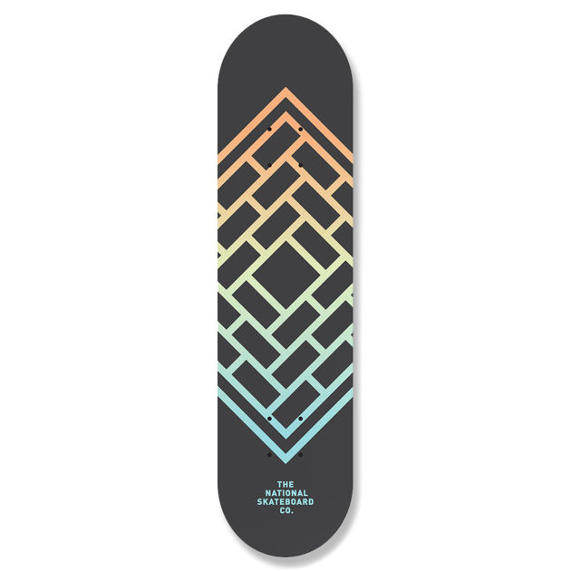 The National Skateboard Co. Fade Blue Skateboard