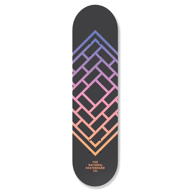 The National Skateboard Co. Fade Orange