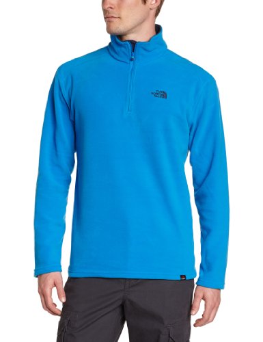 Mens 100 Glacier 1/4 Zip Pullover Fleece - Drummer Blue, X-Large