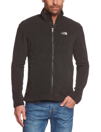 Mens 100 Glacier Full Zip Fleece Jacket - TNF Black, Medium