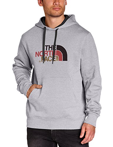 Mens Drew Peak Pullover Hoodie - Heather Grey, Large