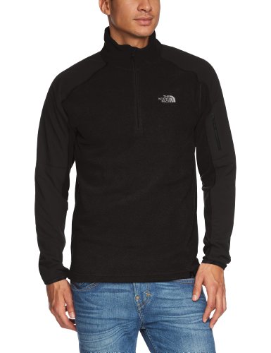 Mens Glacier Delta 1/4 Zip Pullover - TNF Black/TNF Black, Large