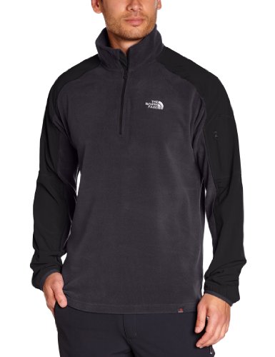 Mens Glacier Delta 1/4 Zip Pullover - Vanadis Grey/TNF Black, Large