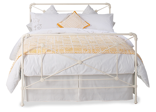 The original bedstead co ltd Double Calais Bedstead - Glossy Ivory