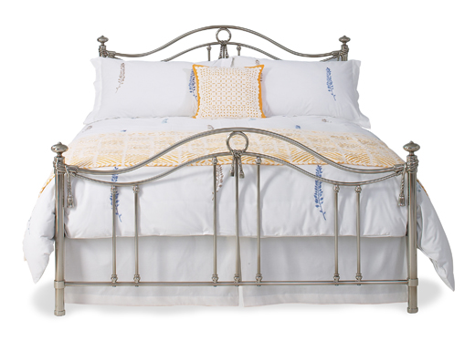 The original bedstead co ltd Kingsize Milton Bedstead - Nickel