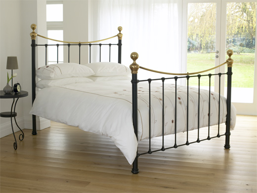 The original bedstead co ltd Kingsize Selkirk Bedstead - Satin Black