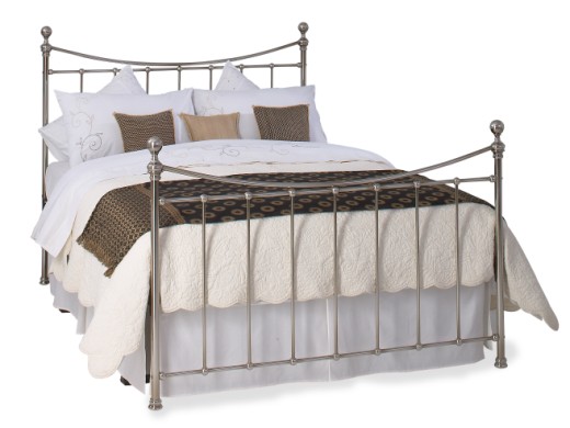 The original bedstead co ltd Kingsize Stirling Bedstead - Nickel