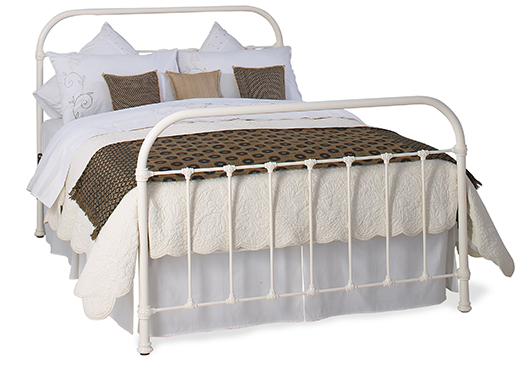 The original bedstead co ltd Kingsize Timolin Bedstead - Glossy Ivory