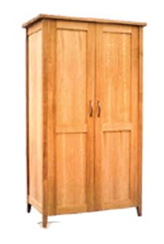 The Pine Factory FULL LENGTH HANGING WEALDON OAK WARDROBE