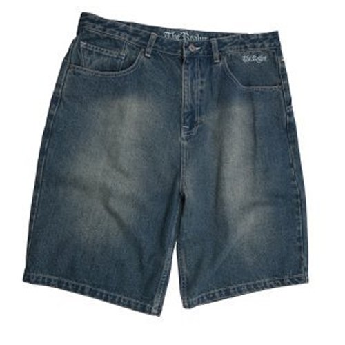 Mens The Realm Kids Bopper Denim Walkshorts Light Indigo