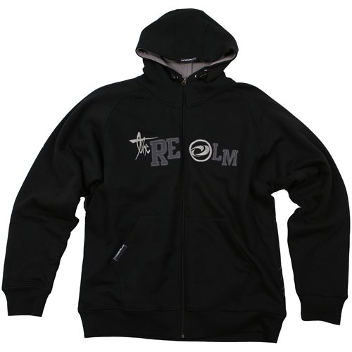 Mens The Realm Noriega Zip Up Hoody Black