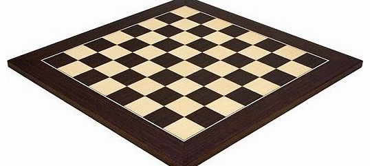 17.75 Inch Wenge and Maple Deluxe Chess Board